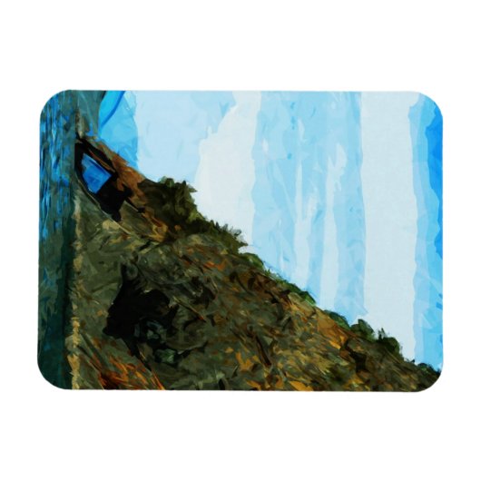 Buiten de baai van Seward Alaska Abstract Magneet (Horizontaal)