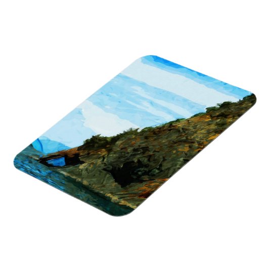 Buiten de baai van Seward Alaska Abstract Magneet (Linkerzijde)