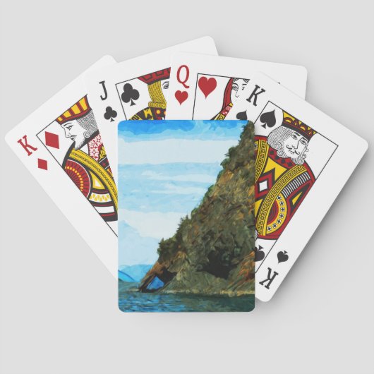 Buiten de baai van Seward Alaska Abstract Speelkaarten (Achterkant)