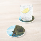 Buiten de baai van Seward Alaska Abstract Zandsteen Onderzetter (Zijkant)