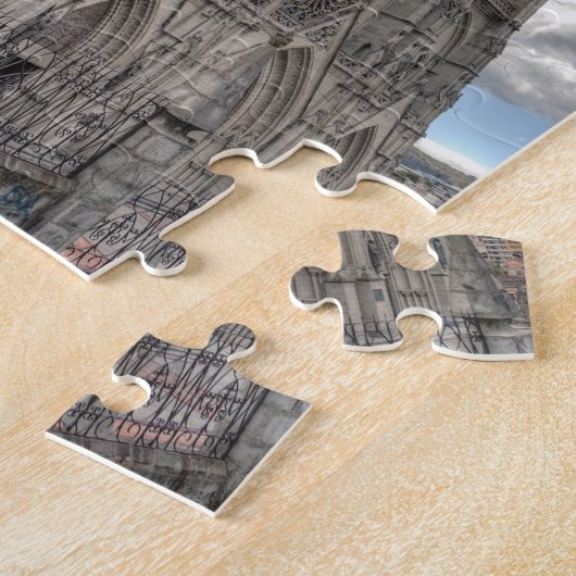 Buiten de Basilica in Quito, Ecuador Legpuzzel (Zijkant)