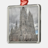 Buiten de Basilica in Quito, Ecuador Metalen Ornament (Links)