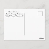 Buiten de bomen......briefkaart briefkaart (Achterkant)