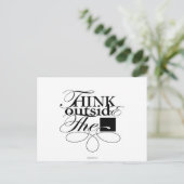 Buiten de Box Black Logo Briefkaart (Staand voorkant)