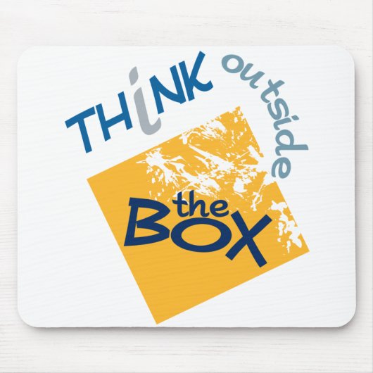 Buiten de box mousepad muismat (Voorkant)