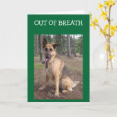 BUITEN DE BREATH=40e BIRTHDAY-HUMOR Kaart (Gele Bloem)