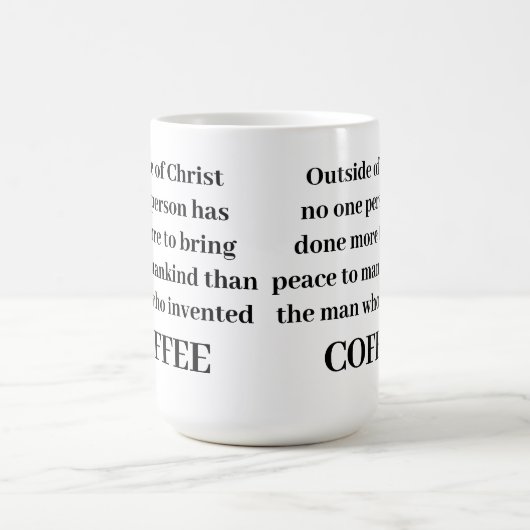 Buiten de Christus Koffee Mok (Center)