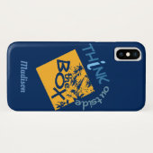 Buiten de de telefoongevallen van de de douanenaam Case-Mate iPhone case (Achterkant (horizontaal))