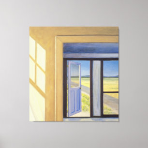 Buiten de doos canvas afdruk