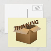 Buiten de doos denken briefkaart (Voorkant / Achterkant)