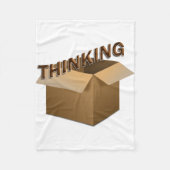 Buiten de doos denken fleece deken (Voorkant)