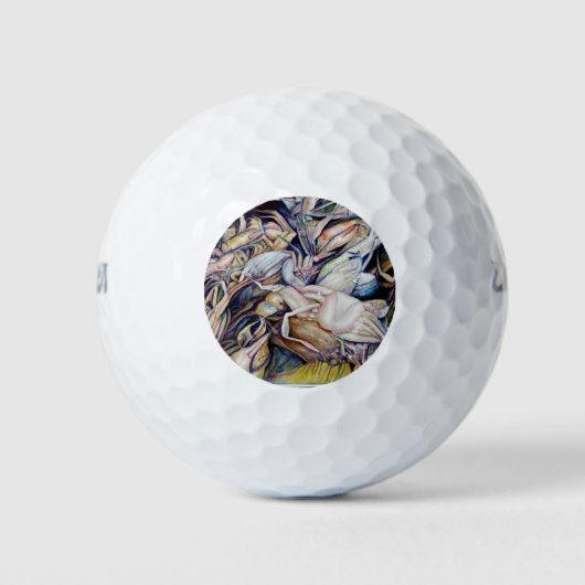 Buiten de doos denken golfballen (Voorkant)