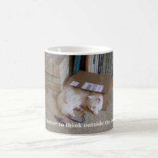 Buiten de doos denken koffiemok