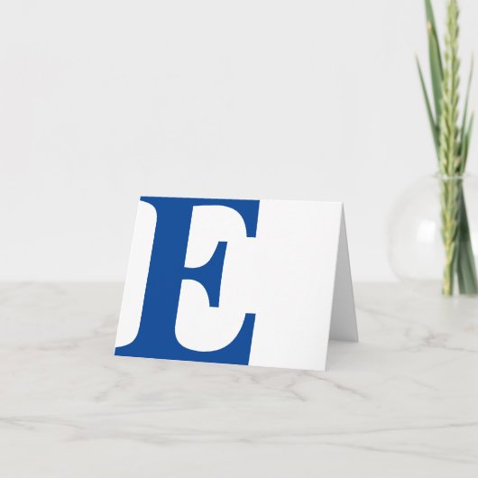 BUITEN DE DOOS, GEPERSONALISEERD INITIAAL, NOTITIEKAARTJE (Voorkant)