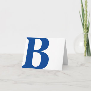 BUITEN DE DOOS, GEPERSONALISEERD INITIAAL, NOTITIEKAARTJE