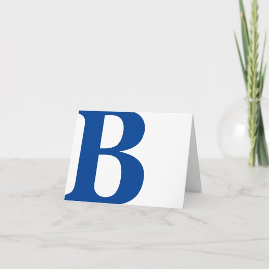 BUITEN DE DOOS, GEPERSONALISEERD INITIAAL, NOTITIEKAARTJE (Voorkant)