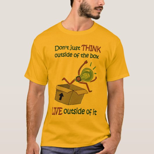 Buiten de doos T-shirt - licht (Voorkant)