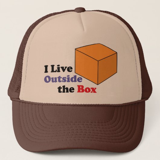 Buiten de doos trucker pet (Voorkant)