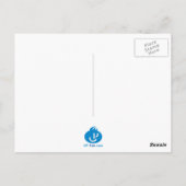 Buiten de doos Witte Logo Briefkaart (Achterkant)