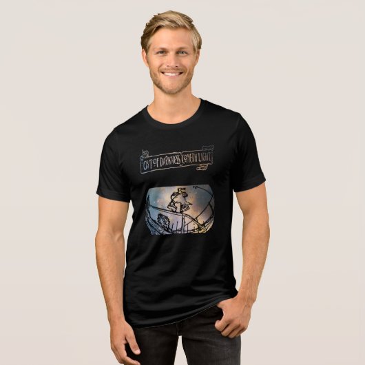 Buiten de duisternis Cometh Light Inline Skating Tri-Blend Shirt (Voorkant volledig)