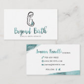 Buiten de geboorte visitekaartje (Voorkant / Achterkant)