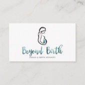 Buiten de geboorte visitekaartje (Voorkant)