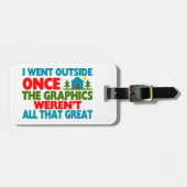 Buiten de grafische mogelijkheden werden niet gewe bagagelabel (Voorkant horizontaal)