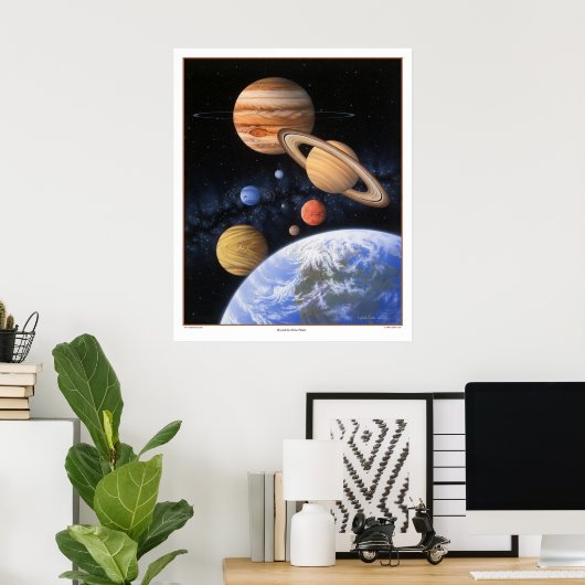 Buiten de Home Planet Print (Thuiskantoor)