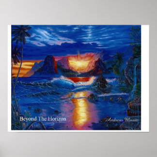Buiten de horizon - Healing Art Poster