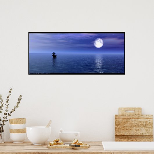 Buiten de horizon poster (Keuken)