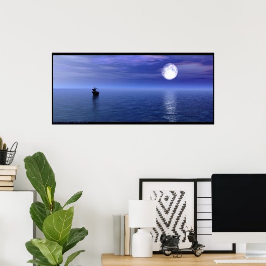 Buiten de horizon poster (Thuiskantoor)