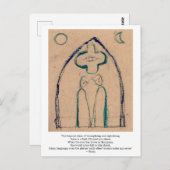 Buiten de ideeën van verkeerd doen en goed doen. briefkaart (Voorkant / Achterkant)