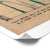 Buiten de ideeën van verkeerd doen ~ Rumi. Poster (Hoek)