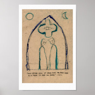 Buiten de ideeën van verkeerd doen ~ Rumi. Poster