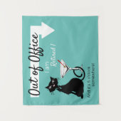 Buiten de Kantoor - Achtergrond/Teken Wandkleed (Voorkant)