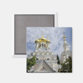 Buiten de kathedraal van Saint Alexander Nevsky Magneet (Voorkant / Achterkant)