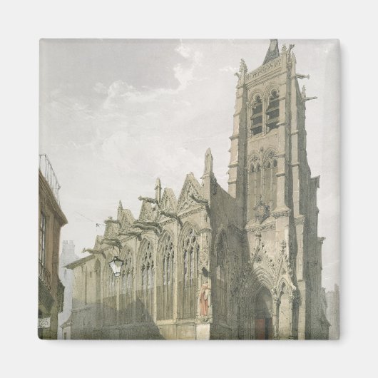 Buiten de Kerk van St. Severin, Parijs Magneet (Voorkant)