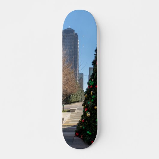 Buiten de kerstboom van Dallas Persoonlijk Skateboard (Voorkant)