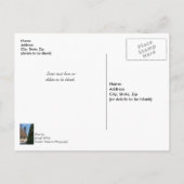 Buiten de kerstboomgroeten van Dallas Briefkaart (Achterkant)