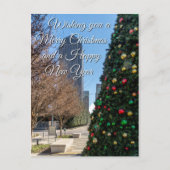 Buiten de kerstboomgroeten van Dallas Briefkaart (Voorkant)