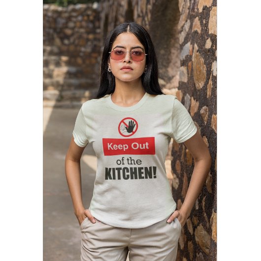 Buiten de keuken houden Grappig Pickleball Mannen T-shirt