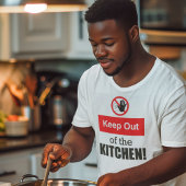 Buiten de keuken houden Grappig Pickleball Mannen T-shirt