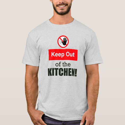 Buiten de keuken houden Grappig Pickleball Mannen T-shirt (Voorkant)