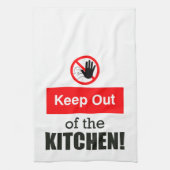 Buiten de keuken houden Grappig Pickleball Wit Theedoek (Verticaal)