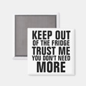 Buiten de koelkast houden Slam Magneet (Voorkant / Achterkant)