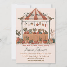 Buiten de markt boer vrijgezellenfeest uit te nodi