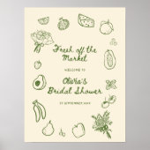 Buiten de markt groen Vrijgezellenfeest welkom Poster (Voorkant)