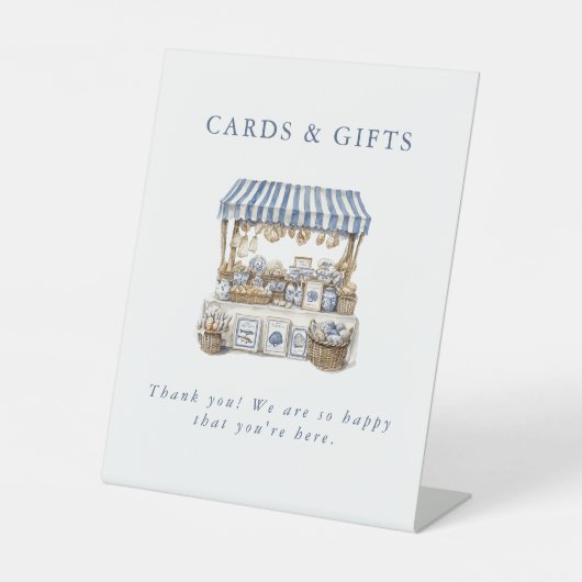 Buiten de markt Kustmarkt Vrijgezellenfeest Reclamebord Met Voetstuk (Voorkant)