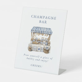 Buiten de markt Kustmarkt Vrijgezellenfeest Reclamebord Met Voetstuk