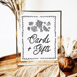 Buiten de markt markeren boeren Kaarten en geschen Poster